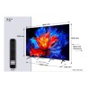 TV Set|TCL|75 "|4K Ultra HD|3840 x 2160 pixels|Flat|16:9|QLED|75P8K